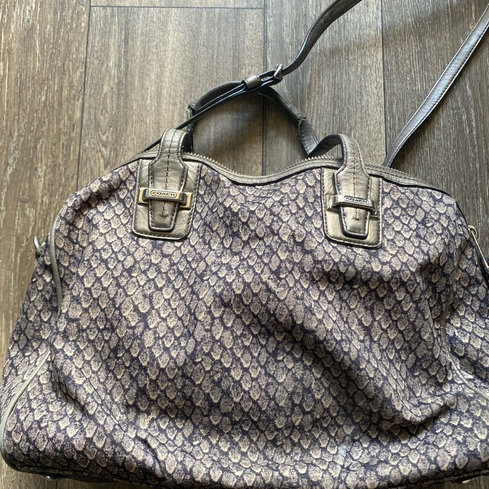 Coach Python print bag